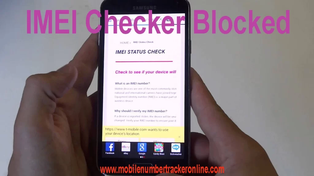 IMEI Checker Blocked