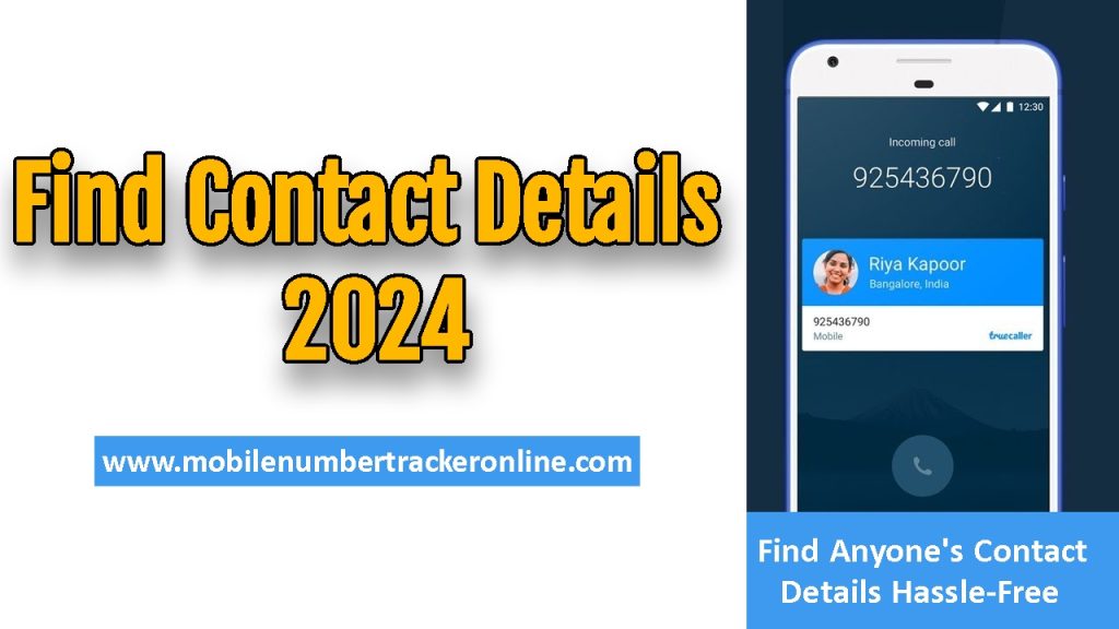 Find Contact Details 2024