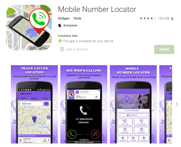 Google Mobile Number Tracker
